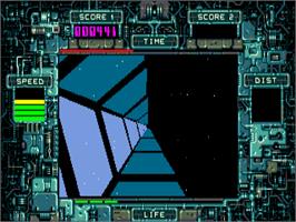 In game image of Psyborg on the Commodore Amiga.