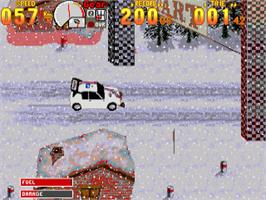 In game image of Rally Championships on the Commodore Amiga.