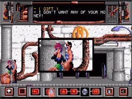 In game image of Ranx on the Commodore Amiga.