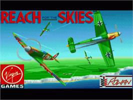 In game image of Reach for the Skies on the Commodore Amiga.