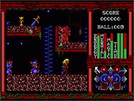 In game image of Realm of the Trolls on the Commodore Amiga.