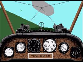In game image of Red Baron on the Commodore Amiga.