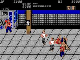 In game image of Renegade on the Commodore Amiga.