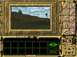 In game image of Robinson's Requiem on the Commodore Amiga.