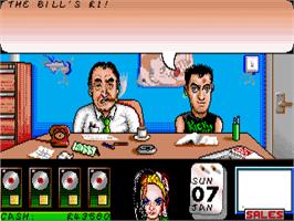 In game image of Rock Star Ate my Hamster on the Commodore Amiga.