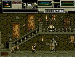 In game image of Rubicon on the Commodore Amiga.