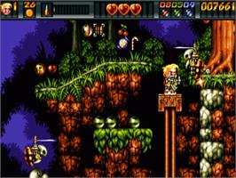 In game image of Ruff 'n' Tumble on the Commodore Amiga.