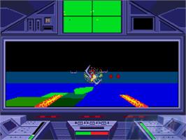 In game image of S.D.I. on the Commodore Amiga.