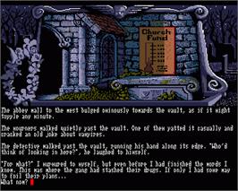 In game image of Scapeghost on the Commodore Amiga.