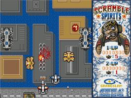 In game image of Scramble Spirits on the Commodore Amiga.