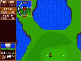 In game image of Sensible Golf on the Commodore Amiga.
