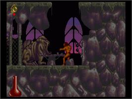 In game image of Shadow of the Beast 2 on the Commodore Amiga.