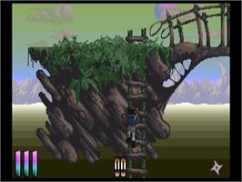 In game image of Shadow of the Beast 3: Out of the Shadow on the Commodore Amiga.