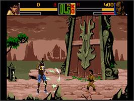 In game image of Shaq Fu on the Commodore Amiga.