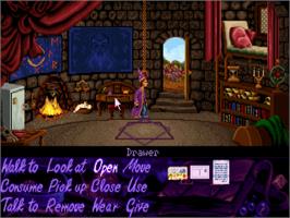In game image of Simon the Sorcerer on the Commodore Amiga.