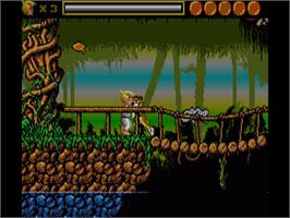 In game image of Sleepwalker on the Commodore Amiga.