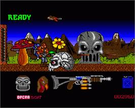 In game image of Sol Negro on the Commodore Amiga.