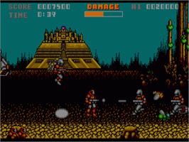 In game image of Soldier of Light on the Commodore Amiga.