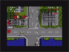 In game image of Sonic Boom on the Commodore Amiga.