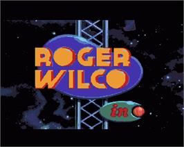 In game image of Space Quest I: Roger Wilco in the Sarien Encounter on the Commodore Amiga.