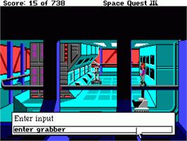 In game image of Space Quest III: The Pirates of Pestulon on the Commodore Amiga.