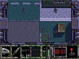 In game image of Special Forces on the Commodore Amiga.