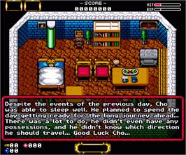 In game image of Speris Legacy on the Commodore Amiga.