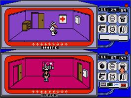 In game image of Spy vs. Spy on the Commodore Amiga.