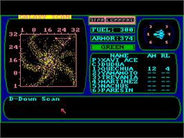 In game image of Star Command on the Commodore Amiga.