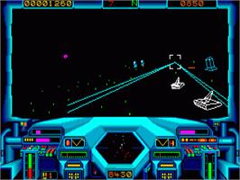 In game image of Starglider on the Commodore Amiga.