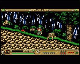 In game image of Super Cauldron on the Commodore Amiga.