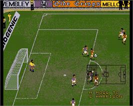In game image of Super League Manager on the Commodore Amiga.