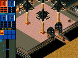 In game image of Syndicate on the Commodore Amiga.
