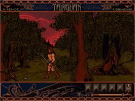 In game image of Targhan on the Commodore Amiga.
