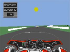 In game image of Team Suzuki on the Commodore Amiga.