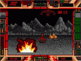 In game image of Terrorpods on the Commodore Amiga.