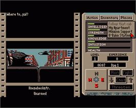 In game image of Third Courier on the Commodore Amiga.