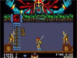 In game image of Thundercats on the Commodore Amiga.