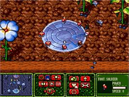 In game image of Tiny Troops on the Commodore Amiga.