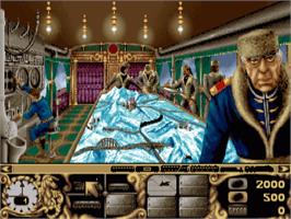 In game image of Transarctica on the Commodore Amiga.