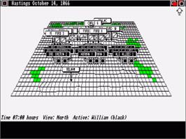 In game image of UMS: The Universal Military Simulator on the Commodore Amiga.