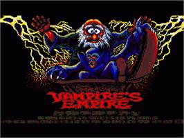In game image of Vampire's Empire on the Commodore Amiga.