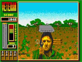 In game image of Veteran on the Commodore Amiga.