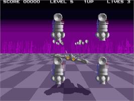 In game image of Vindex on the Commodore Amiga.