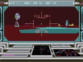 In game image of Voyager on the Commodore Amiga.