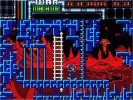 In game image of War Machine on the Commodore Amiga.