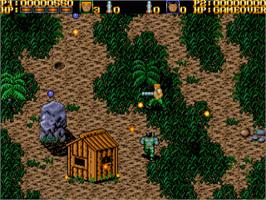 In game image of War Zone on the Commodore Amiga.