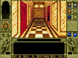 In game image of Waxworks on the Commodore Amiga.