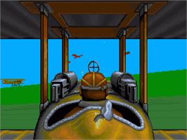In game image of Wings on the Commodore Amiga.