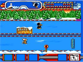 In game image of Winter Camp on the Commodore Amiga.